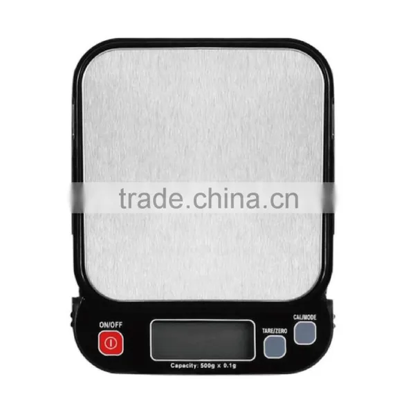 Cheap 500/0.1 Gram Square Elastic Digital Pocket Scale Good Quality Portable LCD Jewelry Scale