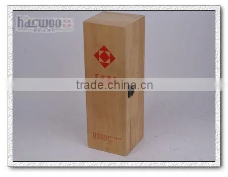 Lacquer Wood Wine Bottle Box for Single photo-3