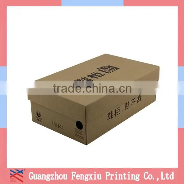 Cheap OEM Printed Corrugated Recyclable Cardboard Gift Box for Shoe Packaging Quality Choice photo-2