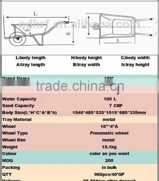 Hot Sale Popular Wheel Barrow WB6600 photo-5