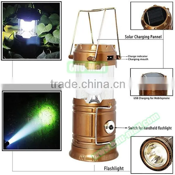 2016 Wholesale Portable Outdoor Rechargeable Solar LED Camping Lantern Light Quality Choice photo-3