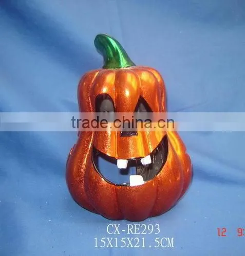 Beautiful Ceramic Halloween Pumpkin Decorations Led Light Pumpkin photo-5