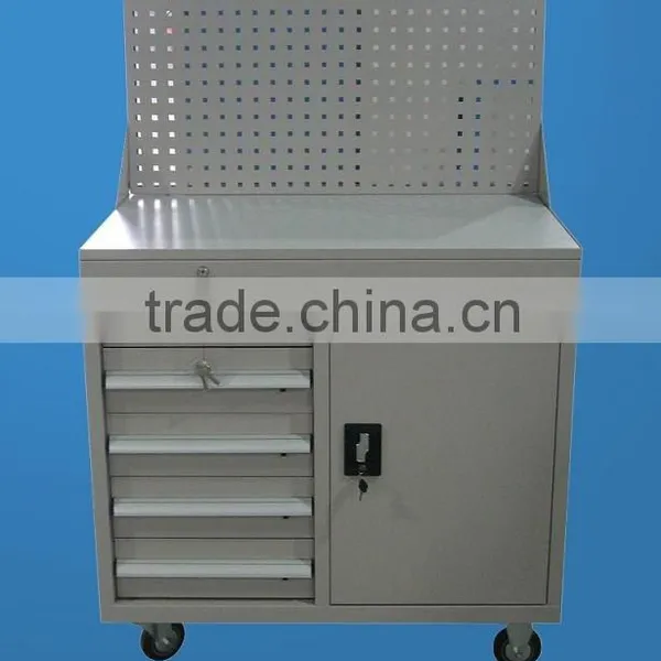Mobile Cabinet With Pegboard