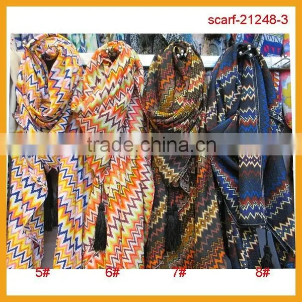 2014 Wholesale Fashionable Square Chiffon Scarf photo-2
