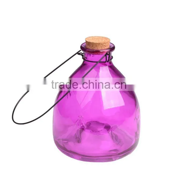 Colored Hanging Glass Fly Catcher Bottle Fly Trap