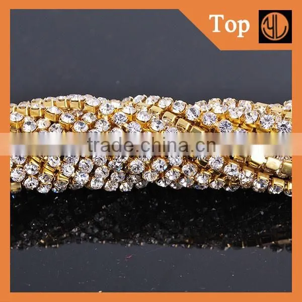 Strass Roll Rhinestone Close Cup Chain Rhinestone Lace Roll Chain photo-4