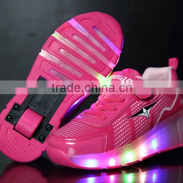 Christmas Kid Youth Girl Boy LED Wheels Roller Shoes Skates Sneakers Quality Choice Most Popular photo-3