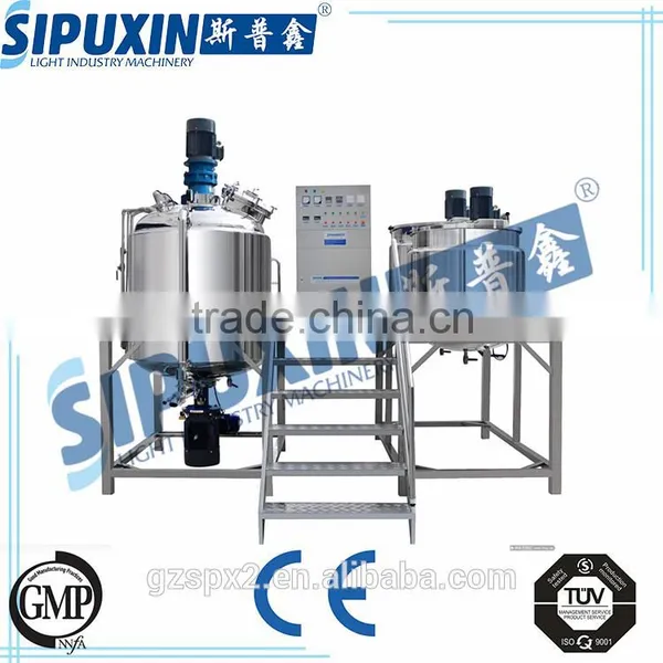 Sipuxin Full Automatic Vacuum Homogenizer Emulsifier Cosmetic Cream Mixing Machine photo-4
