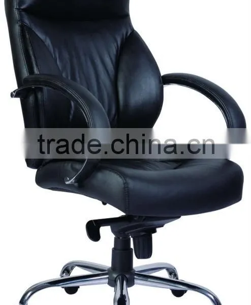 PU Leather Chromed Armrest and Base Buffalo Top Leather Office Chair AGS-6017-1 photo-2