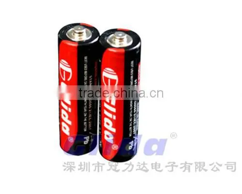 Common Used Carbon Zinc Manganese Dry Cell AA 1.5V for Lighting Equipment