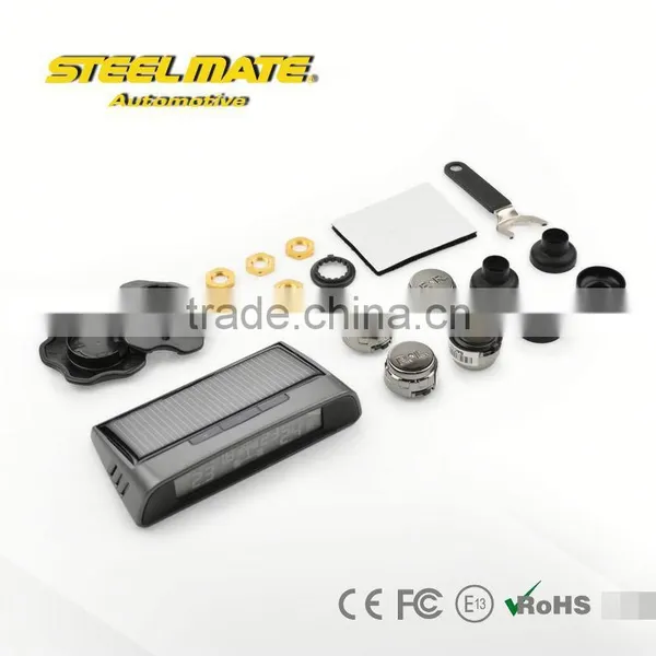 2015 SteelmateTP-S1 Solar Power Tpms 58 Psi Valve Caps Pressure Indicator, Belt Cutter Led, Car Hud photo-4