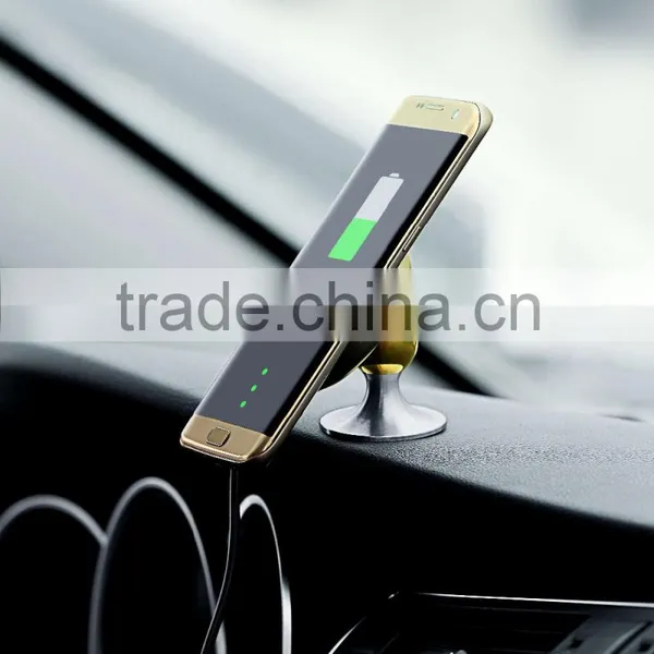 Vacuum Suction Wireless Car Charger qi Enabled Car Wireless Charging Pad photo-3