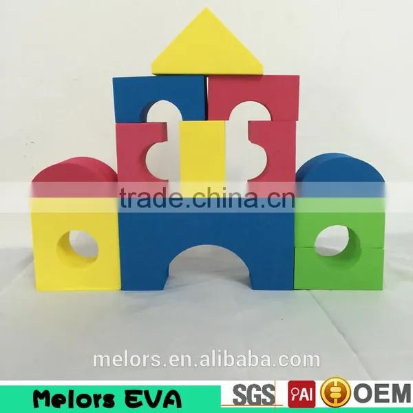 Melors Kids EVA Clolor Foam Building Blocks Toys Free Samples Mini Building Block Model, Multi-purpose Eva Block photo-2