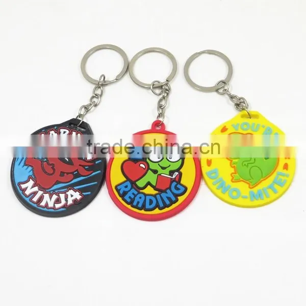 Yiwu Manre Wholesales Custom Rubber Keychain Advertising Key Chain Promotional Pvc Kaychain photo-6