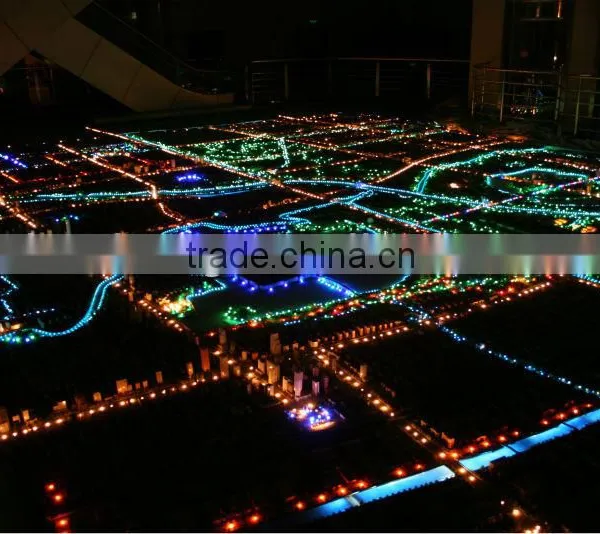 Miniature Master Planning Model With Perfect Lighting for Jiuli District