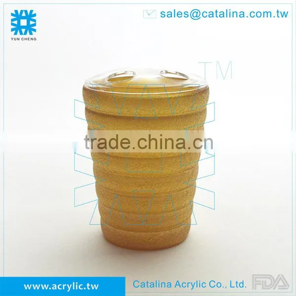 Gold Brass Acrylic Water Tumbler, Barware Mugs, Drinkware Cups photo-6