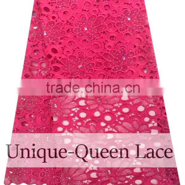 2016 New Design Wedding Green Nigeria Guipure Cord African Lace Fabric /green Cord Lace Fabric photo-6