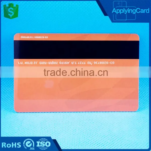 Factory Price Gold Supplier Loco 300oe/Hico 2750oe Magnetic Stipe Card With Customize Track 1/2/3