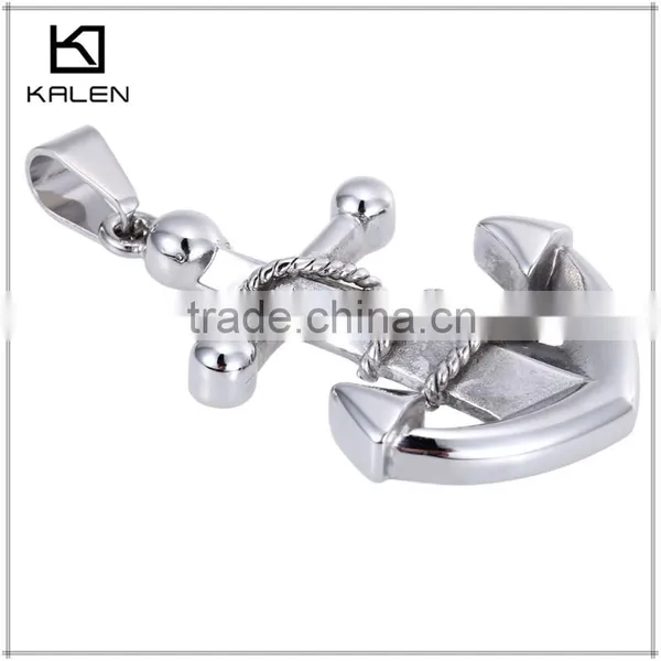 Top Sale 2015 Popular Anchor Design Custom Stainless Steel Pendant photo-2