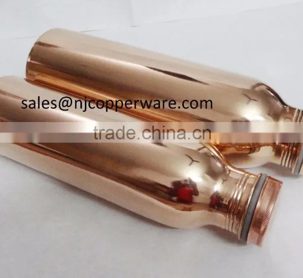 Traveller's Pure Copper Water Bottle for Ayurvedic Health Benefits photo-6