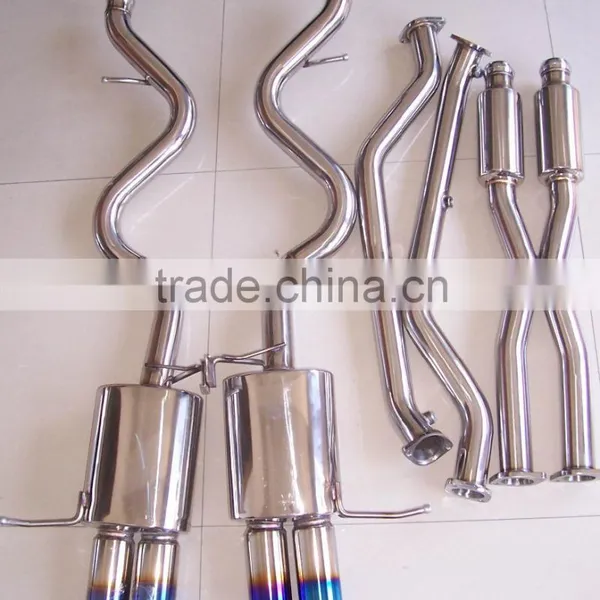 3-SERIES E92 335I COUPE M3 EXHAUST CATBACK With Titanium Coating Tips photo-2