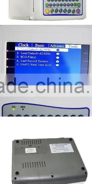 Beautiful Look 10 Inch Color Touchscreen Display 12-lead 12 Channel Portable Ecg Machine photo-5