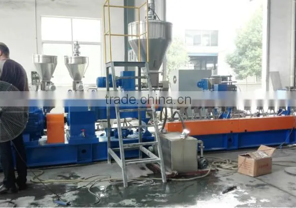 PP PE and Calcium Carbonate Masterbatch Filler Granules Extruder Making photo-4