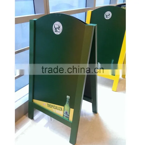 Wooden a Frame Folding Floor Stand Chalkboard