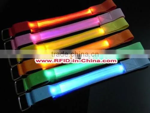 125Khz/13.56MHz RFID Neon Wristbands, Long Distance 500m LED Wristbands photo-2