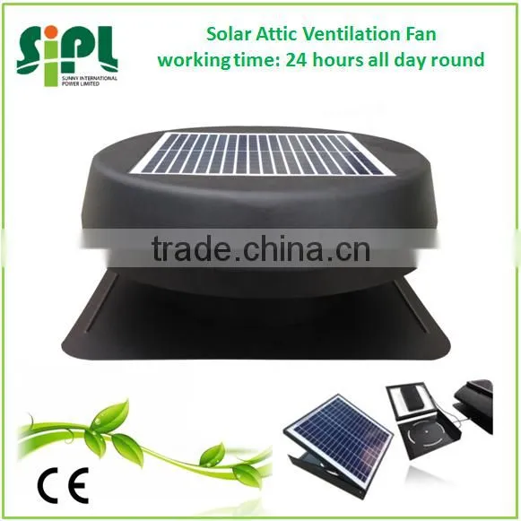 Solar Vent 12 Inch Axial Attic Fan With Brushless DC Motor Solar Radiator photo-2