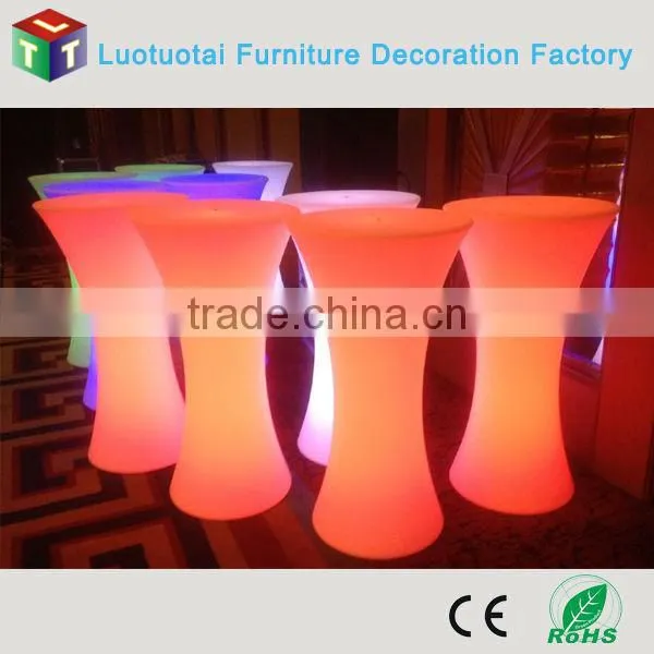 PE Plastic Led Outdoor Lounge Bar Cocktail Table photo-5