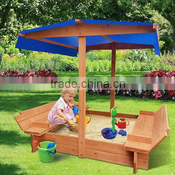 Kids Sandbox With Canopy and Two Bench Seats photo-6