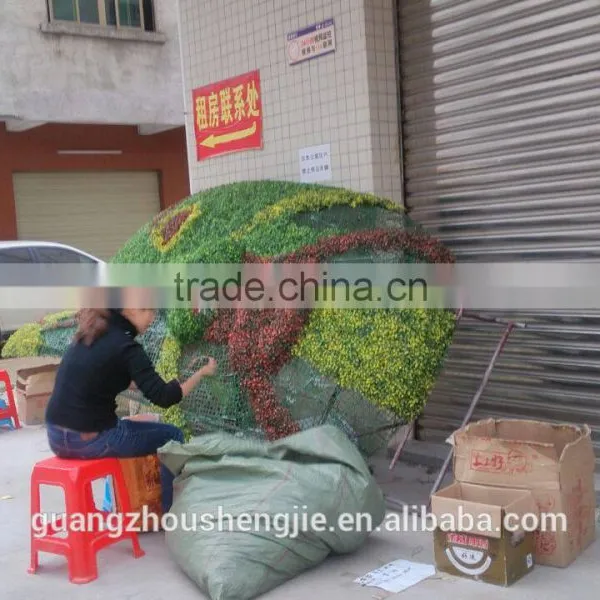 CHY1010808 Shaped Human Face Sculpture,artificial Topiary Plastic Sculpture photo-5
