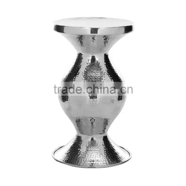 Metal Hammered Stool Cum Table photo-5