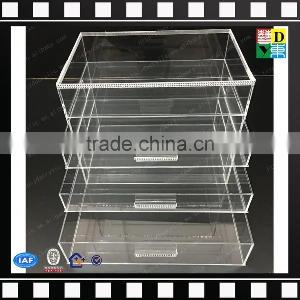2016 HIGH TRANSPARENT ACRYLIC MAKEUP ORGANIZER 4 COMPARTMENTS WITH LIPSTICK HOLDER photo-5
