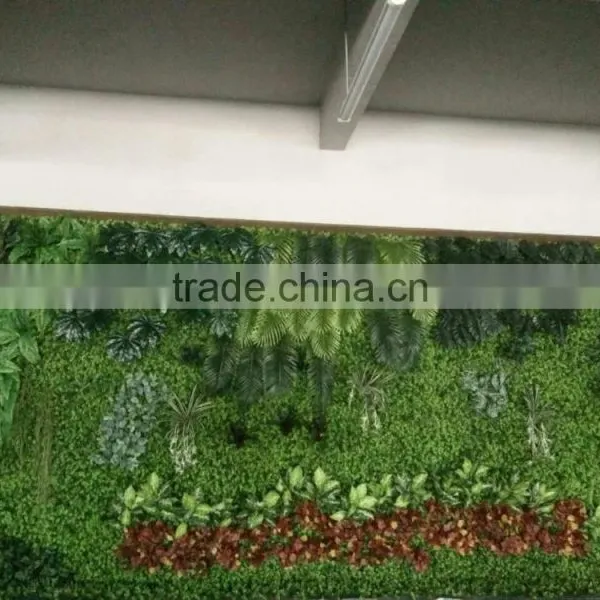 Fashion Artificial Grass Plants Store Design Wall photo-3