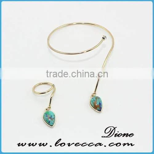 Wholesale Special Shape Wire Semi-precious Stone Bracelet photo-4