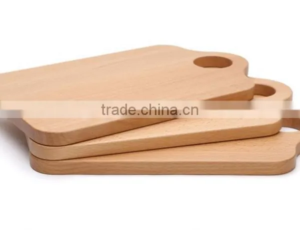 High Grade Beech Material Wholesale Shaped Wood Cutting Board photo-3