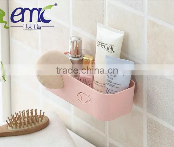 Emc Creative Draining Rack, Plastic Basket Bucket With Suctions photo-3