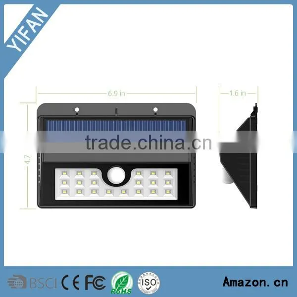 Led Garden Wall Light 20Led Infrared PIR Sensor Solar Supply Light Outdoor Wireless Security Ilumination photo-3
