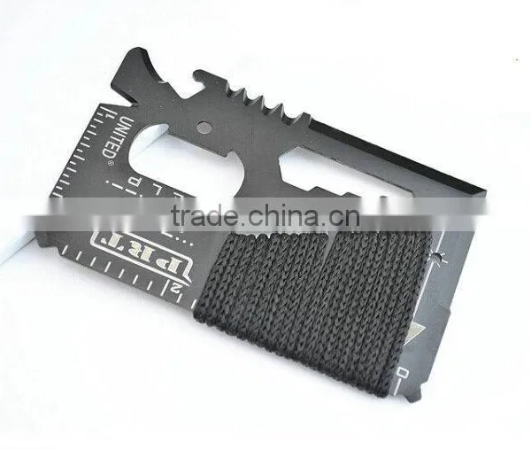Useful 14 in 1 Multi Function Survival Tools Card With Rope photo-4