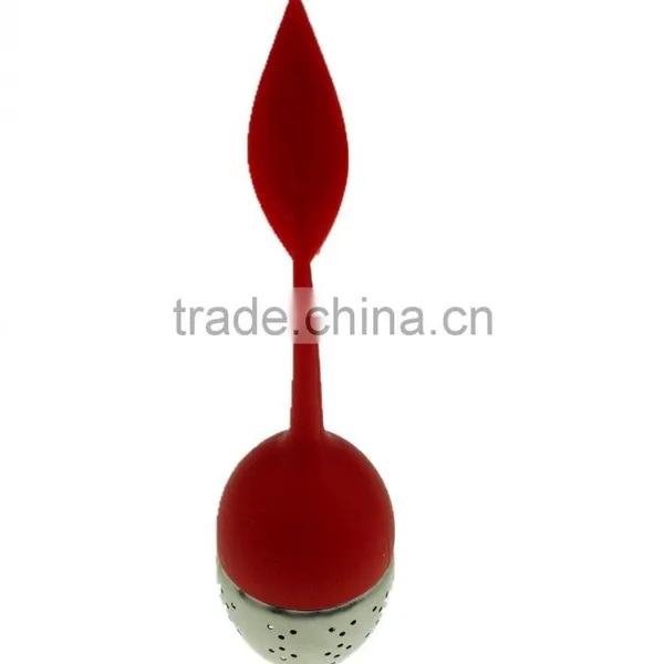 16088 Leaf Shape Silicone Tea Infuser, Silicone Tea Strainer photo-3