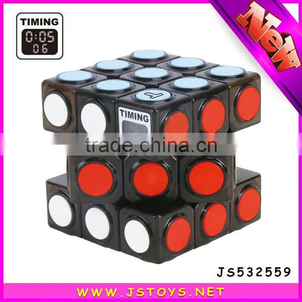 2017 New Style Funny Plastic Timing Puzzle Cube for Sale photo-3