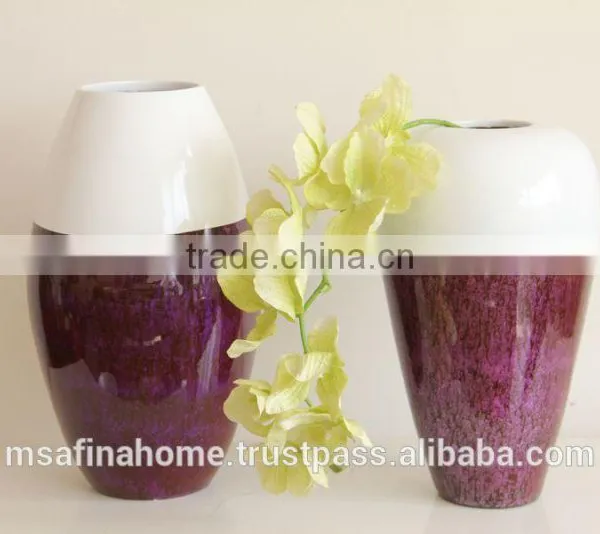 Round Colored Lacquer Flower Vase photo-2
