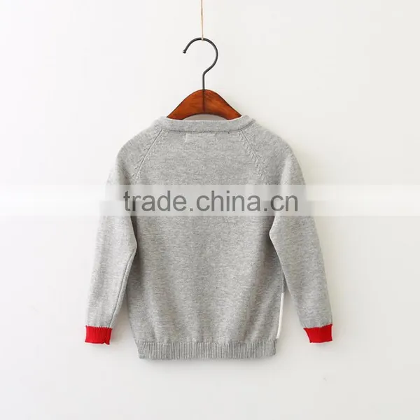 New Design Baby Girl Knit Sweater Cute White Bear Unisex Kid Pullover Sweatshirt photo-2