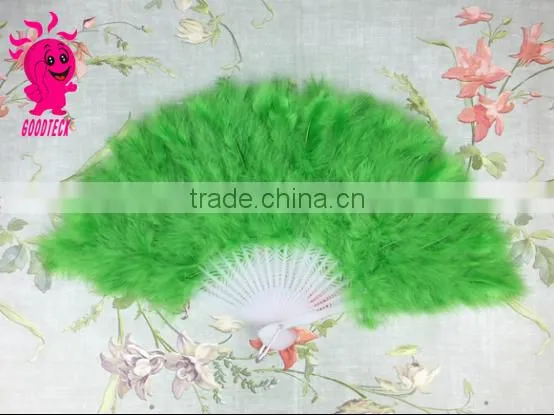 Wholesale Good Quality Multicolor Turkey Feather Fan photo-5