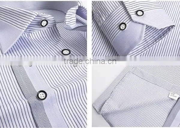 Wholesale Cheap Mens Wear Non Iron Striped t Shirt photo-2