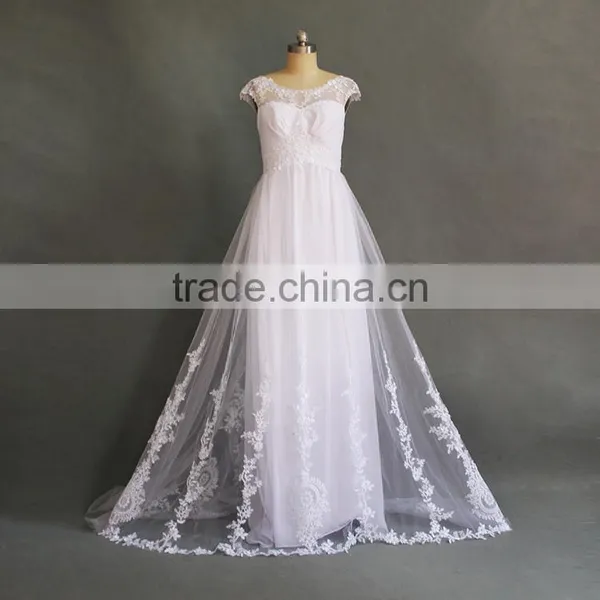 Customized New Design Backless Sexy Wedding Dress photo-2