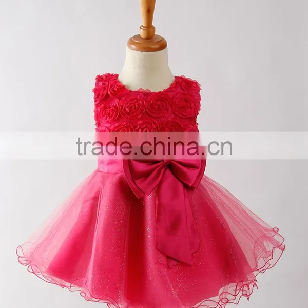 High Quality Little Queen Real Sample Flower Girl Dress Made in China photo-2
