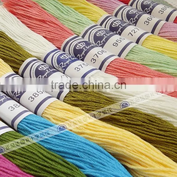 Royalbroider 100% Cotton Cross Stitch Thread Similar Dmc Color 100 Meters per Lot Embroidery Thread Floss photo-4